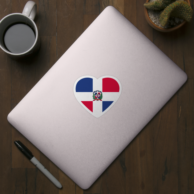 I Love Dominican Republic // Heart-Shaped Dominican Flag by SLAG_Creative